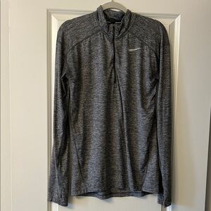 Nike Running Men’s Gray Quarter-Zip Pullover size small